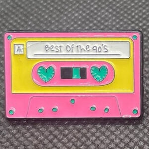 Best Of The 90s Metal Enamel Cassette Tape Pin